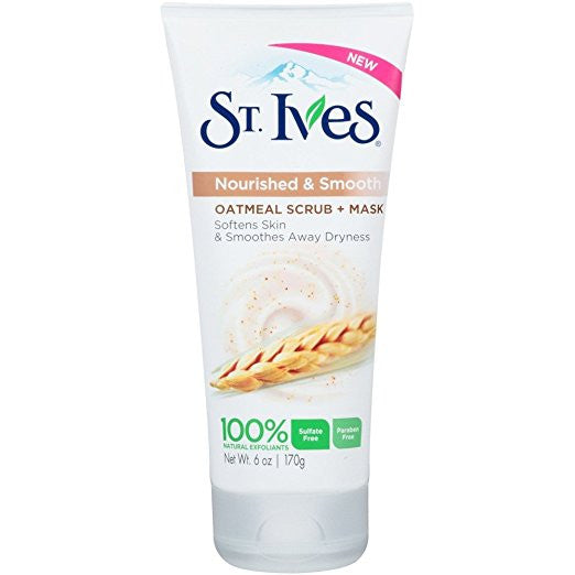 St Ives Scrub Oatmeal Facial Mask, 6 Ounce